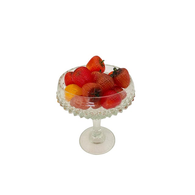 1980s Hand Blown Glass Strawberries, Set/17 For Sale - Image 5 of 10