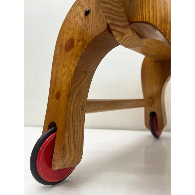 Vintage Wooden Childs Toy Dog on Wheels, 1960s For Sale - Image 6 of 12