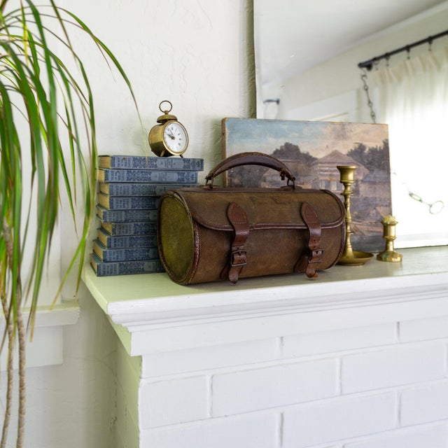 Antique British Woods Lawn Bowls With Canvas and Leather Bowling Case For Sale - Image 6 of 18