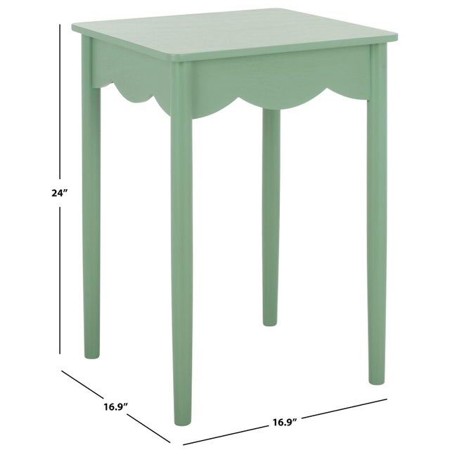 Contemporary Paislyn Accent Table in Sage For Sale - Image 3 of 7