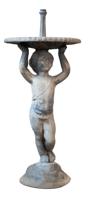 Early 20th Century Lead Putti Fountain, Circa 1920