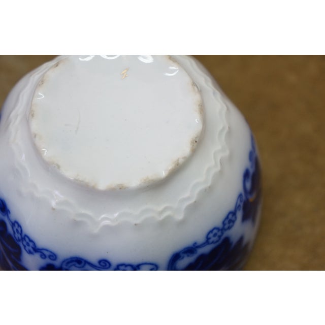 20 Pc Antique English Johnson Bros Normandy Flow Blue Porcelain Dinnerware For Sale - Image 16 of 17