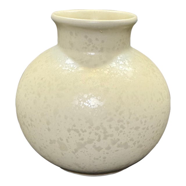 Vintage Poole Pottery Calypso Lustre Pearl Posy Vase 1980s Iridescent White MCM For Sale