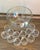 Vintage-Mid Century Draping Iridescent Glass 13 Piece Punch Bowl Set For Sale - Image 9 of 9
