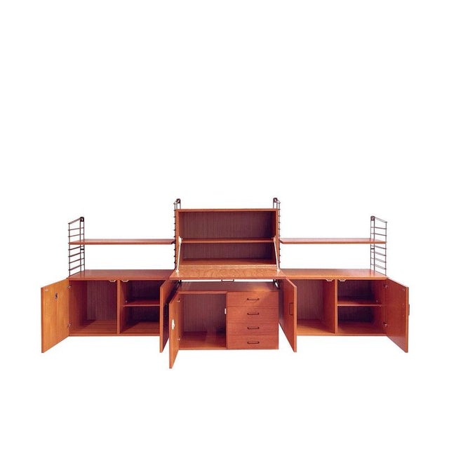 Mid-Century Modern Teak Modular Wall System from Musterring, 1960s For Sale - Image 3 of 10