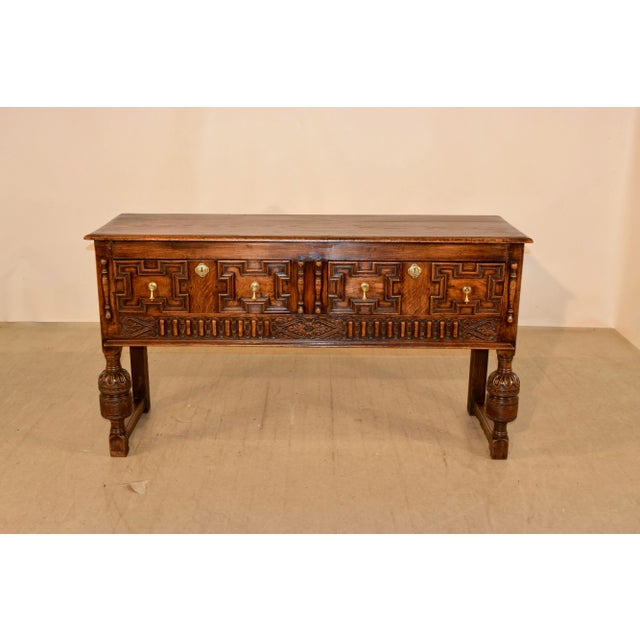 19th-C. English Oak Sideboard For Sale - Image 11 of 11