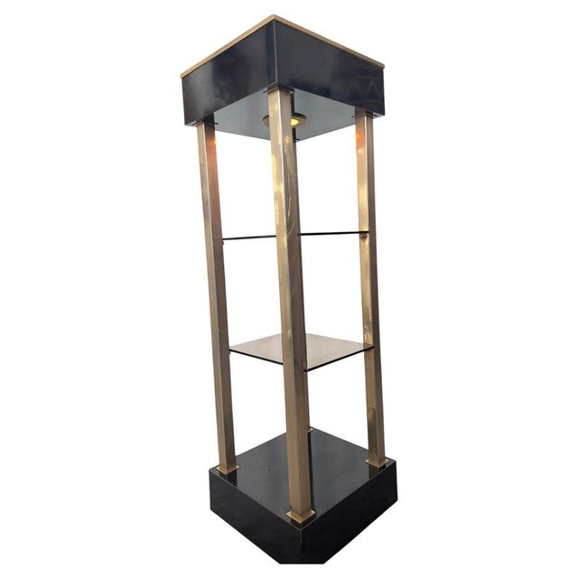 1970s Mid-Century Modern Illuminated Display Stand from Belgo Chrom, 1970s For Sale - Image 5 of 17