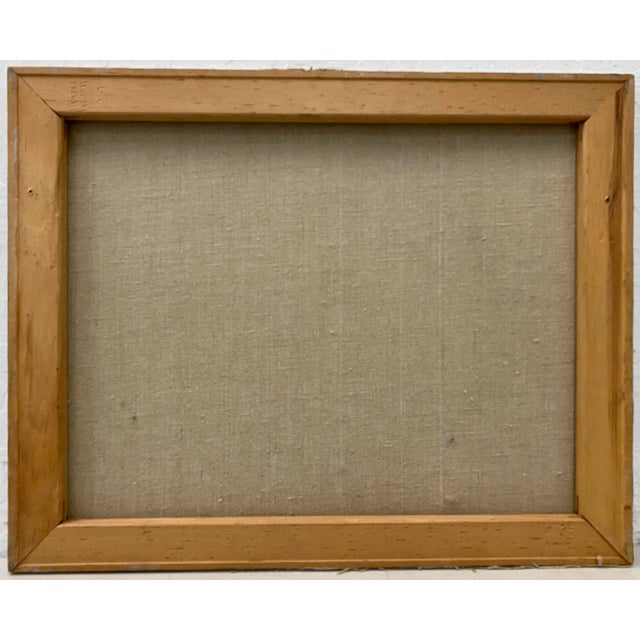 Green Clifford Holmes "Country Farm" Original Oil Painting C.1950 For Sale - Image 8 of 9