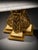 Pair of 1970 Fuggiti Studios Gilt Marble Top Pedestal Side Tables For Sale - Image 4 of 10