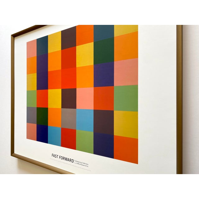 Ellsworth Kelly Modernist Offset Lithograph Print Framed