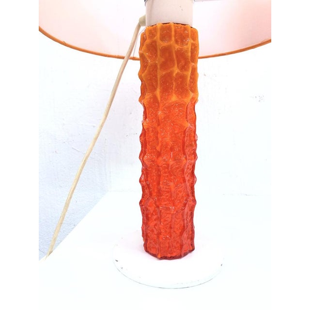 Orange Space Age Orange Table Lamp, 1970s For Sale - Image 8 of 10