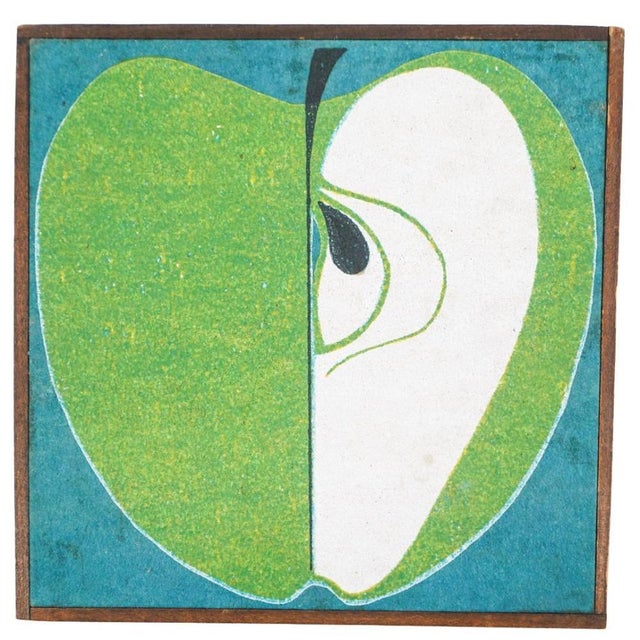 Mid Century Framed Pop Art Mixed Media Paintings- Set of Three For Sale - Image 4 of 7