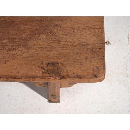 Brown Low Antique Qing Dynasty Shanxi Kang Table in Pine For Sale - Image 8 of 10