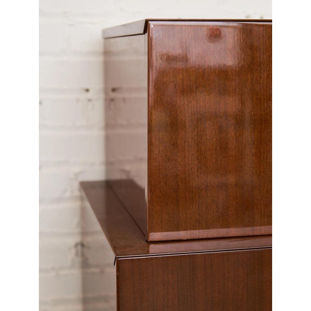 Paint Late 20th Century Nicole Miller Italian High-Gloss Stacked Lacquer Cabinet For Sale - Image 7 of 11