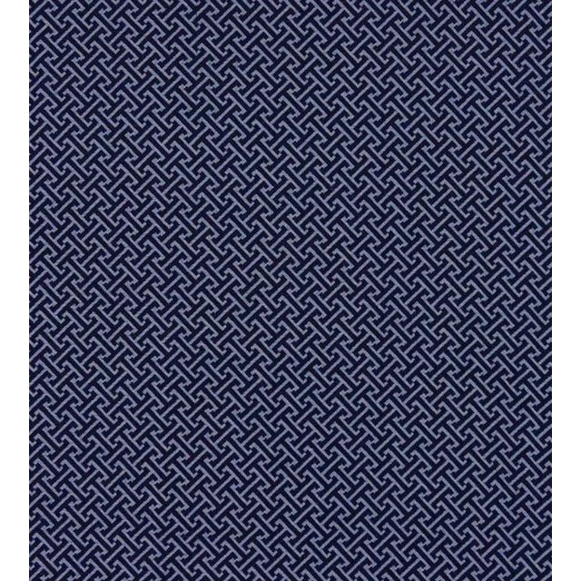 Traditional Sample - The House of Scalamandré Mandarin Weave Fabric, Indigo For Sale - Image 3 of 3