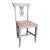 Hollywood Regency 1980s Silvered Lyre Back Dining Chairs Fabric Attributed to Fortuny For Sale - Image 3 of 12