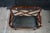 Vintage Chinese Chippendale Faux Tortoise Shell Pierced Trellis Bench Arm Chair For Sale - Image 4 of 18