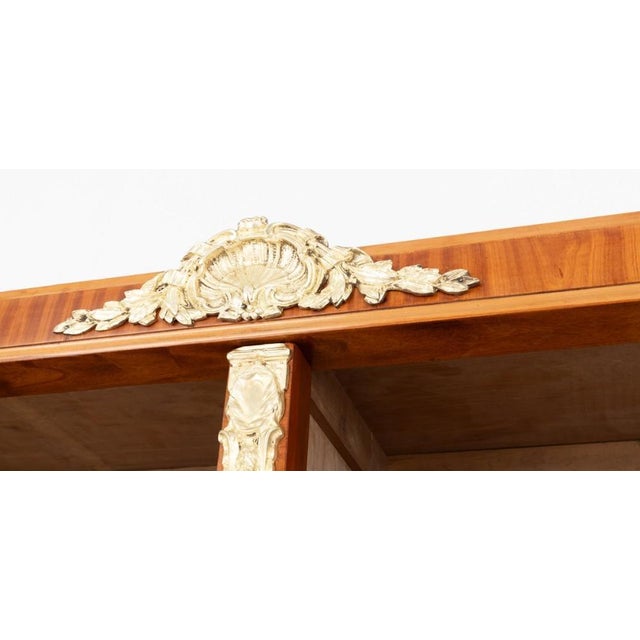 Sheraton Revival Display Cabinet in Satinwood, 1880 For Sale - Image 6 of 11