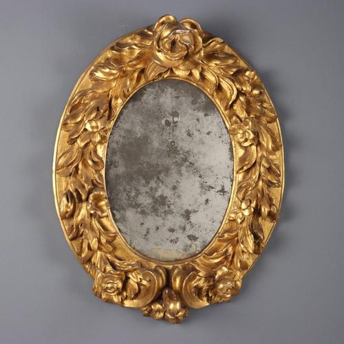 Goldenrod Gilded Carved Mirror For Sale - Image 8 of 8