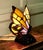 French Tiffany Style Table Lamp in Glass, 1970 For Sale - Image 4 of 8