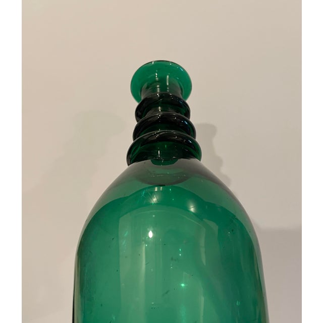 1820s Green Glass Decanter For Sale - Image 4 of 6