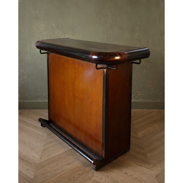 Vintage Brutalist Bar in Steel, 1980s For Sale - Image 9 of 9