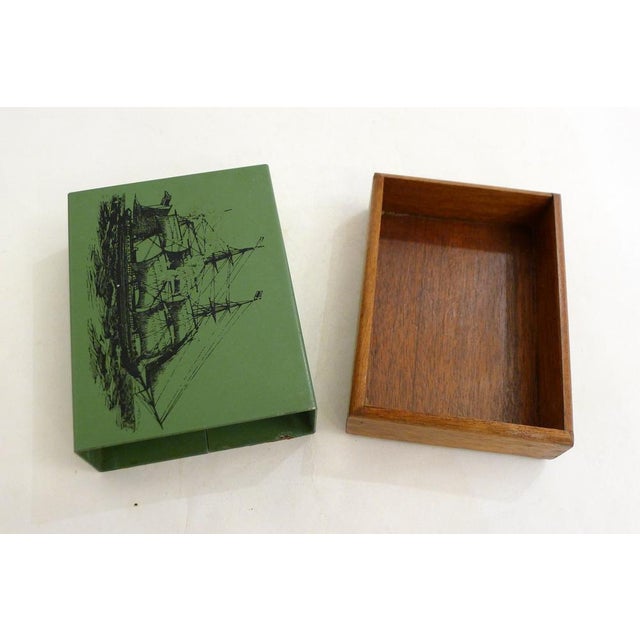 Metal Sailboat Cigarette Box, 1960s For Sale - Image 7 of 15