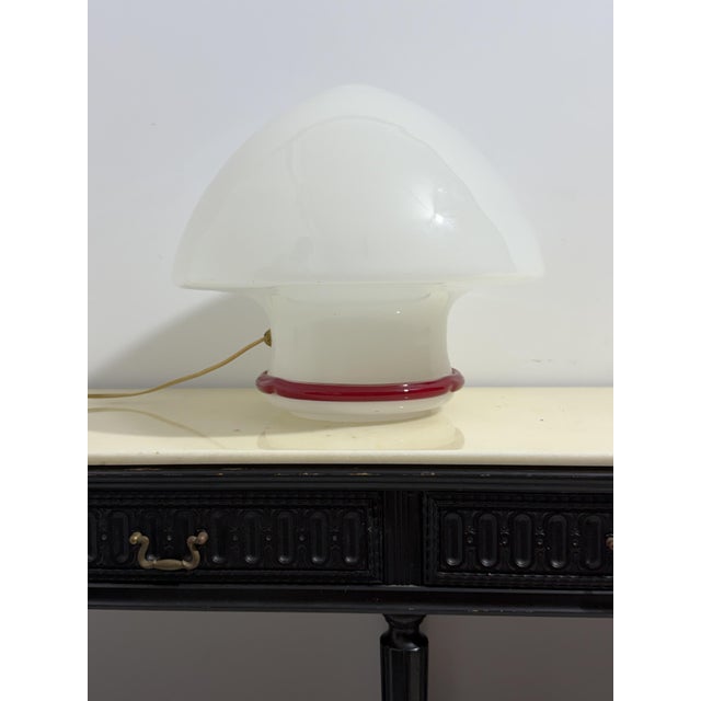 Red Large Murano Glass Table Lamp, 1970s For Sale - Image 8 of 14