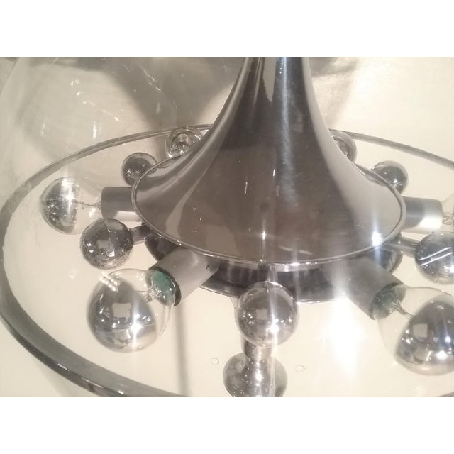 Mid-Century Modern Space Age Italian Acrylic Glass and Steel Floor Lamp from OfficinadiRicerca, 1960s For Sale - Image 3 of 18