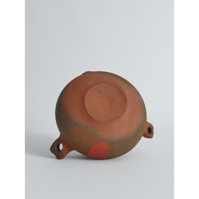 Studio Pottery Earthenware Ceramic 3-Handled Vessel For Sale - Image 5 of 18