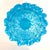 Cenedese Pair of Art Deco Style Italian Aquamarine Murano Glass Centerpiece Vases For Sale - Image 4 of 10