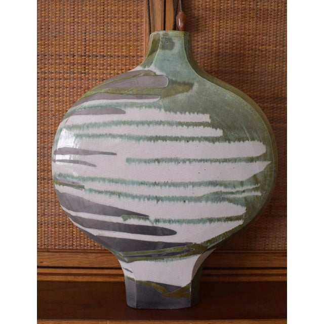 Creitz Signed and Dated 1989 Raku Style Large Vase For Sale - Image 13 of 13