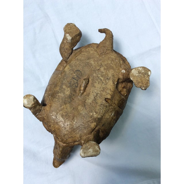 Mid 20th Century Clay Turtle, Signed on Bottom For Sale - Image 6 of 9