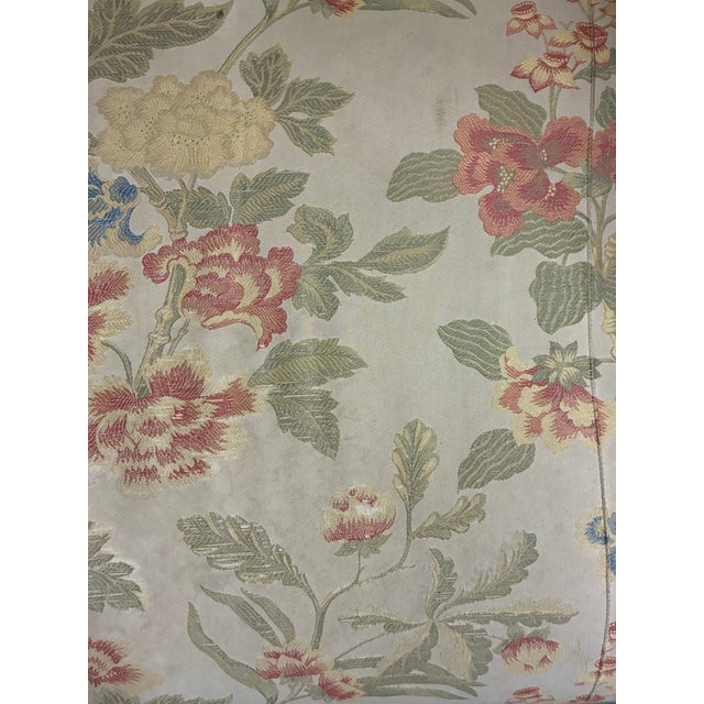 Textile Late 20th Century Baker Furniture Milling Road English Traditional Floral Roll Arm Sofa For Sale - Image 7 of 12