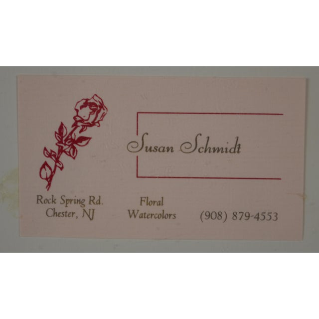 Late 20th Century Original Modern Floral Abstract Painting Signed For Sale In New York - Image 6 of 6