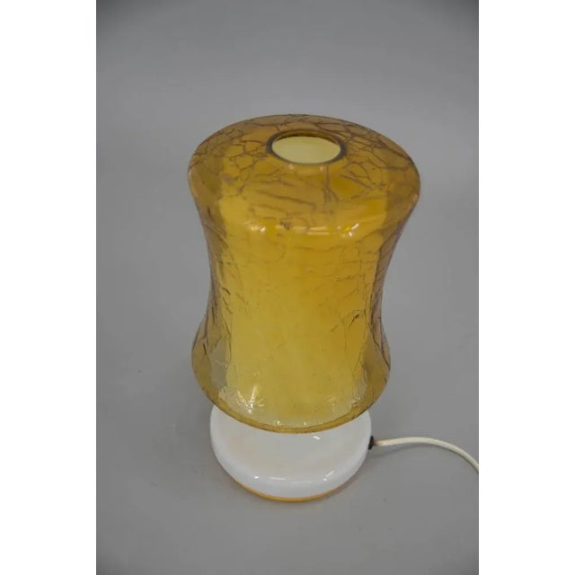 Mid-Century Glass Table Lamp, 1970s For Sale - Image 3 of 10