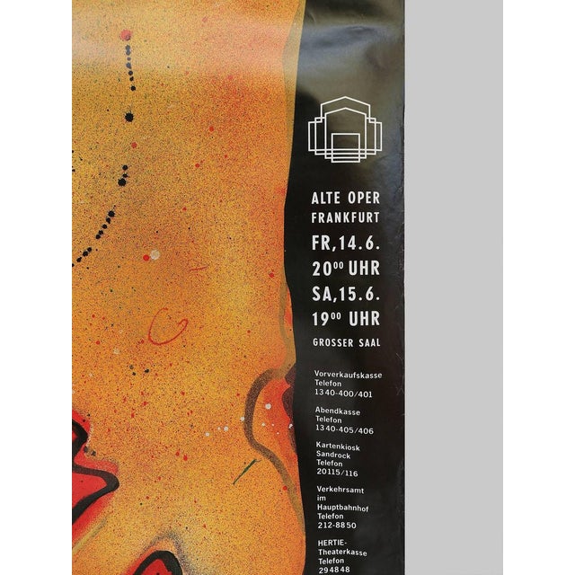 Gary Bertini, Jephta, Concert Poster, 1985, Alte Oper Frankfurt, Germany For Sale - Image 3 of 6