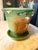 Mid-Century Modern Roseville Snowberry Green 1947 Vintage Art Pottery Flower Pot Planter 1ps-5 For Sale - Image 3 of 10