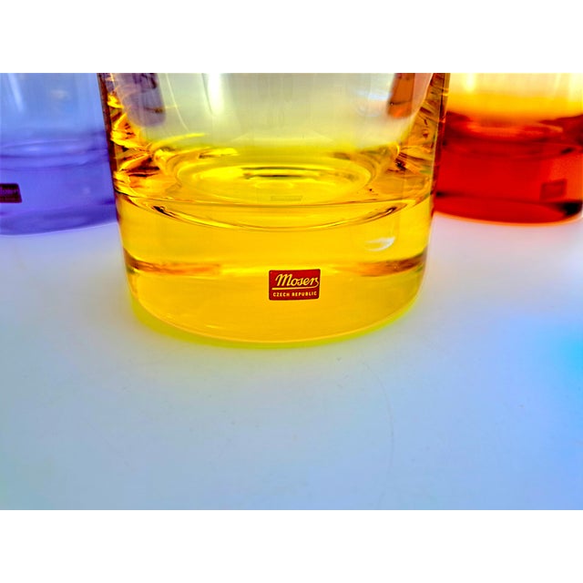 Moser Colored Crystal Whiskey Glasses, 1970s, Set of 6 For Sale - Image 13 of 17