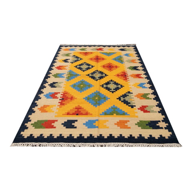 21st Century Modern Kilim Rug 5 '6'' X 8' 2'' For Sale - Image 11 of 13