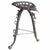 Folk Art Tractor Seat and Horse Hames Stool For Sale - Image 4 of 14