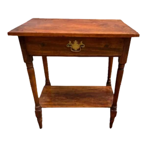 Early 20th Century Antique Pine Work Side Table.