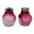 Antique Northwood Royal Ivy Rubina Salt and Pepper Shakers For Sale