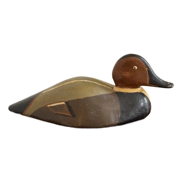 Primitive Antique Wood Duck Decoy For Sale