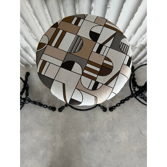 Chain Bar Stools, Set of 4 For Sale - Image 6 of 7