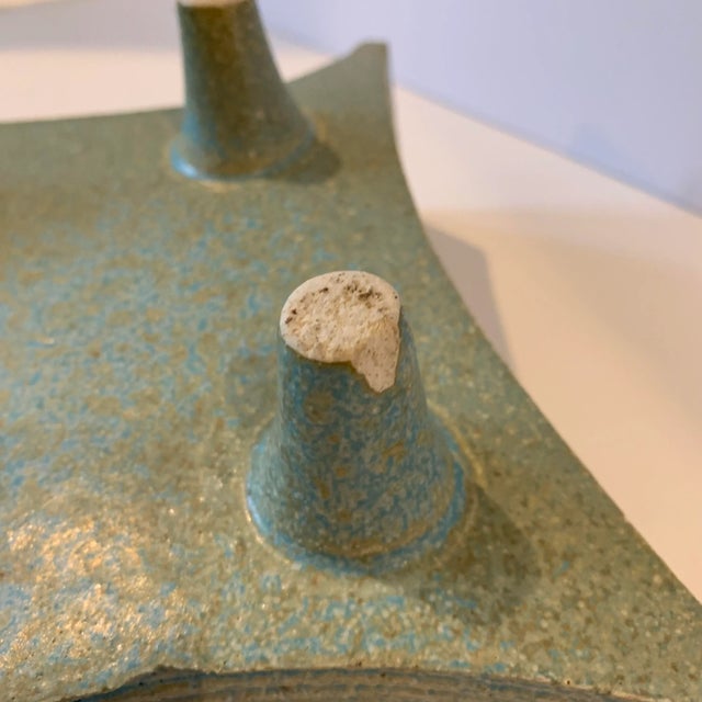 Aqua Ikebana Vase For Sale - Image 9 of 10