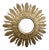 Vintage Golden Sunburst Mirror, 1960s For Sale