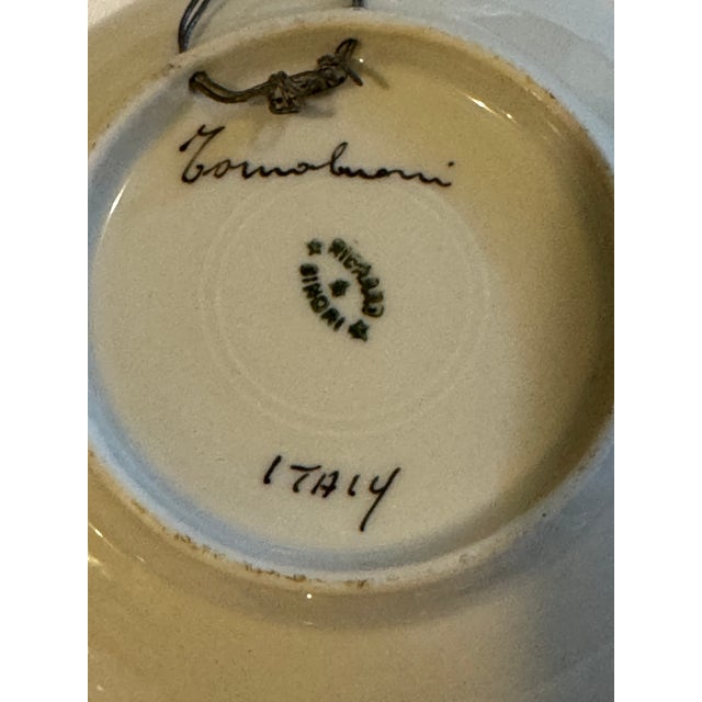 Collection of 5 Richard Ginori Handpainted Plates, Early 20th Century For Sale - Image 10 of 12