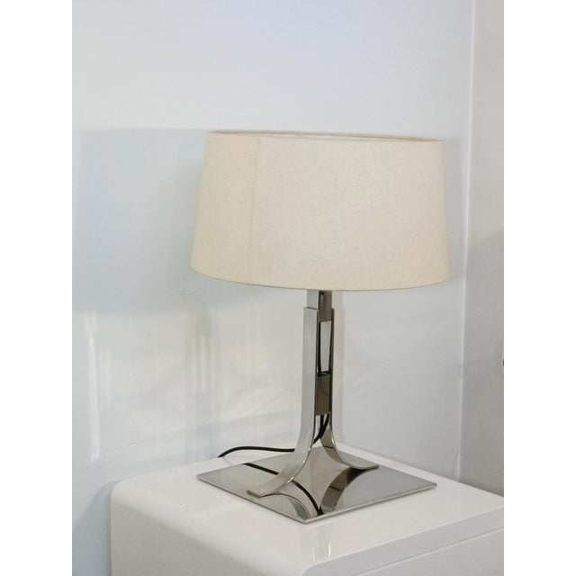 Magnificent and imposing Bach table lamp by Frederico Correa and Alfonso Mila for Santa & Cole. Spain, 1970s. A rare model...