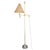 Metal Spanish Patinated Brass Floor Lamp with Candle Fitting, 1950s For Sale - Image 7 of 7